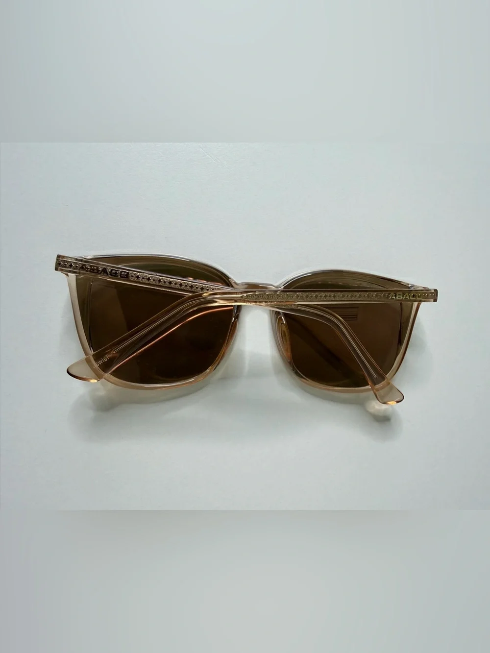 Abaco Chelsea HDR Polarized Sunglasses Amber Gold Champagne Mirror Cat Eye $85